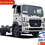 Xe tải 3 chân Hyundai HD260 Thùng Mui Bạt 15 Tấn 3 Chân Euro4